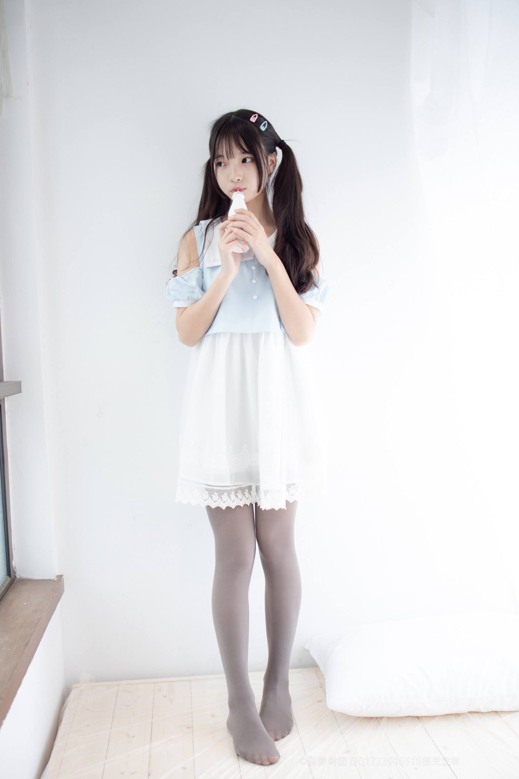 图片[6]-超级甜美的灰丝小姑娘【86P】20005-草莓街拍