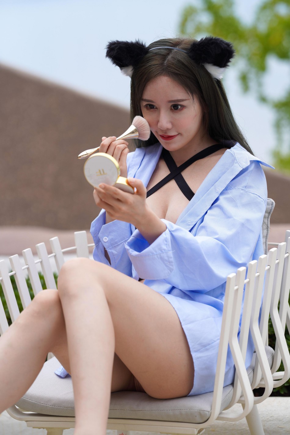 图片[5]-可爱的猫耳朵比基尼美少女【394P】00043-草莓街拍